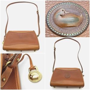 Dooney & Bourke brown leather satchel bag